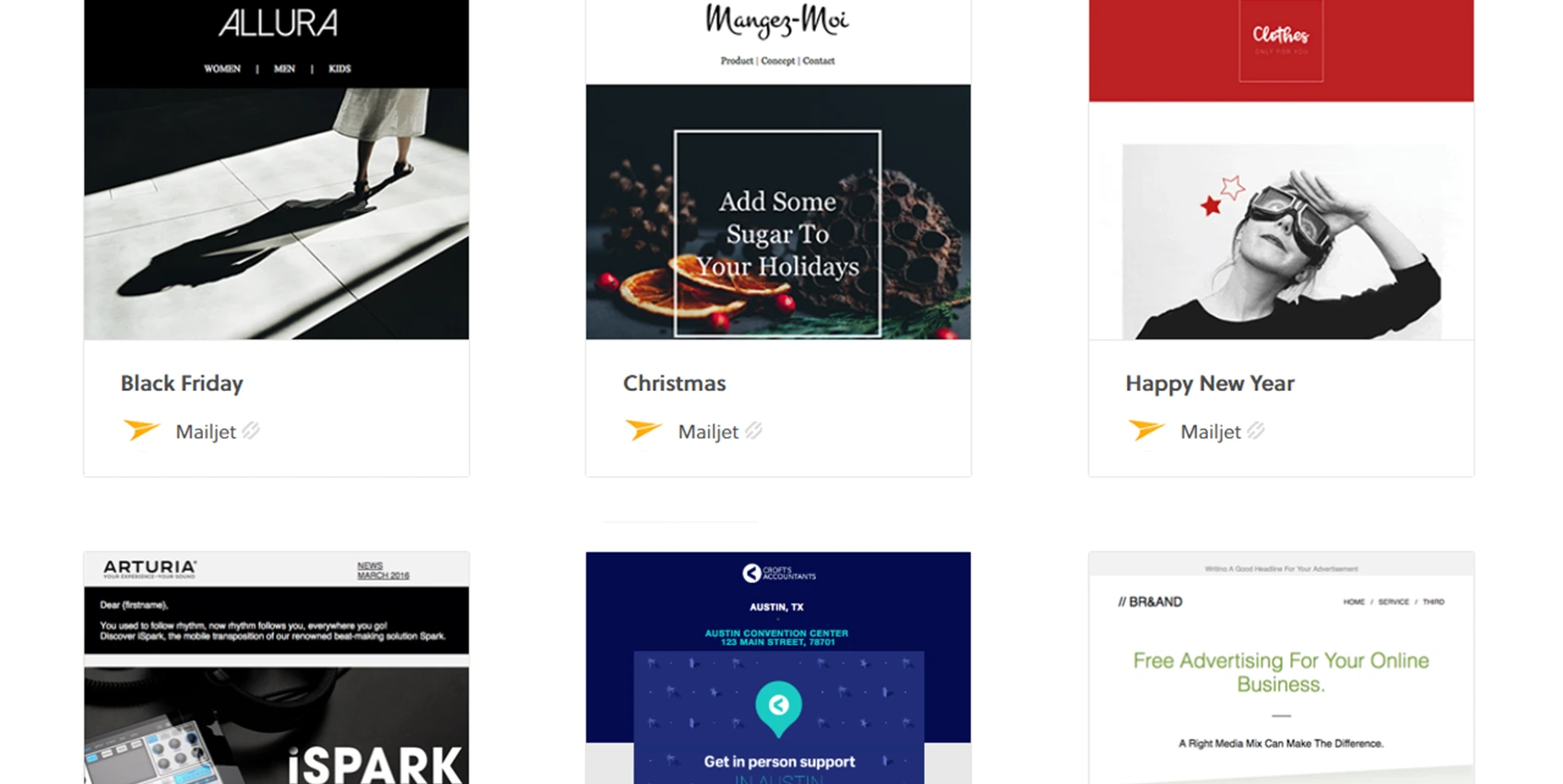 Exemple template MJML